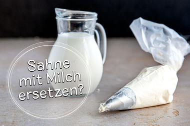 Kann man Milch statt Sahne nutzen?