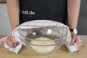 Teig abdecken