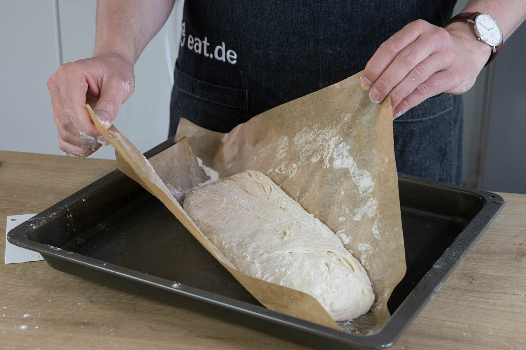 Das schnelle Ciabatta formen