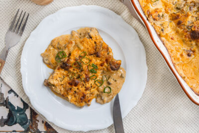 Schnitzelpfanne im Backofen ohne Anbraten