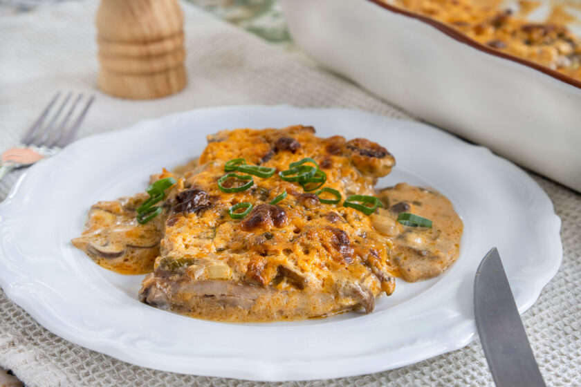 Schnitzelpfanne im Backofen ohne anbraten