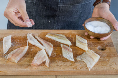 Fisch salzen