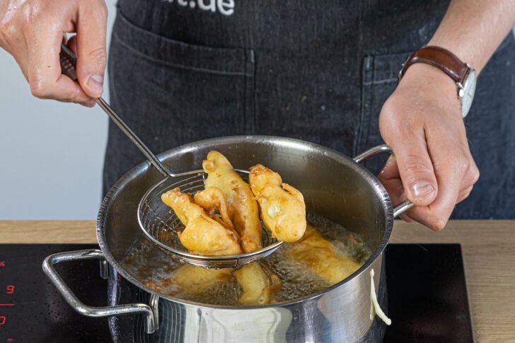 Backfisch frittieren