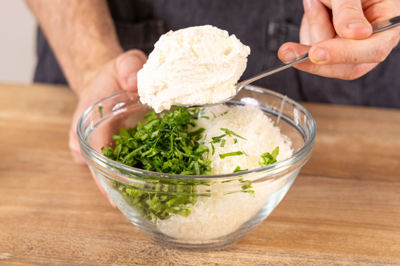 Ricotta-Füllung anmischen