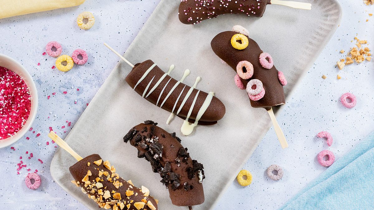 Banana Pops | Bananeneis am Stiel