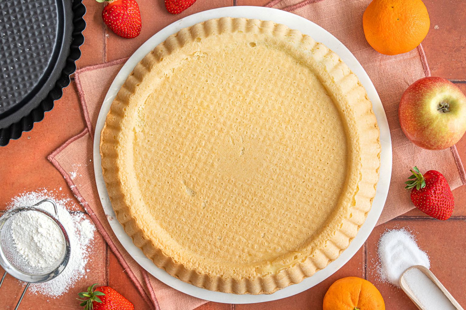 Biskuitboden für Obstkuchen Biskuitboden für Obstkuchen