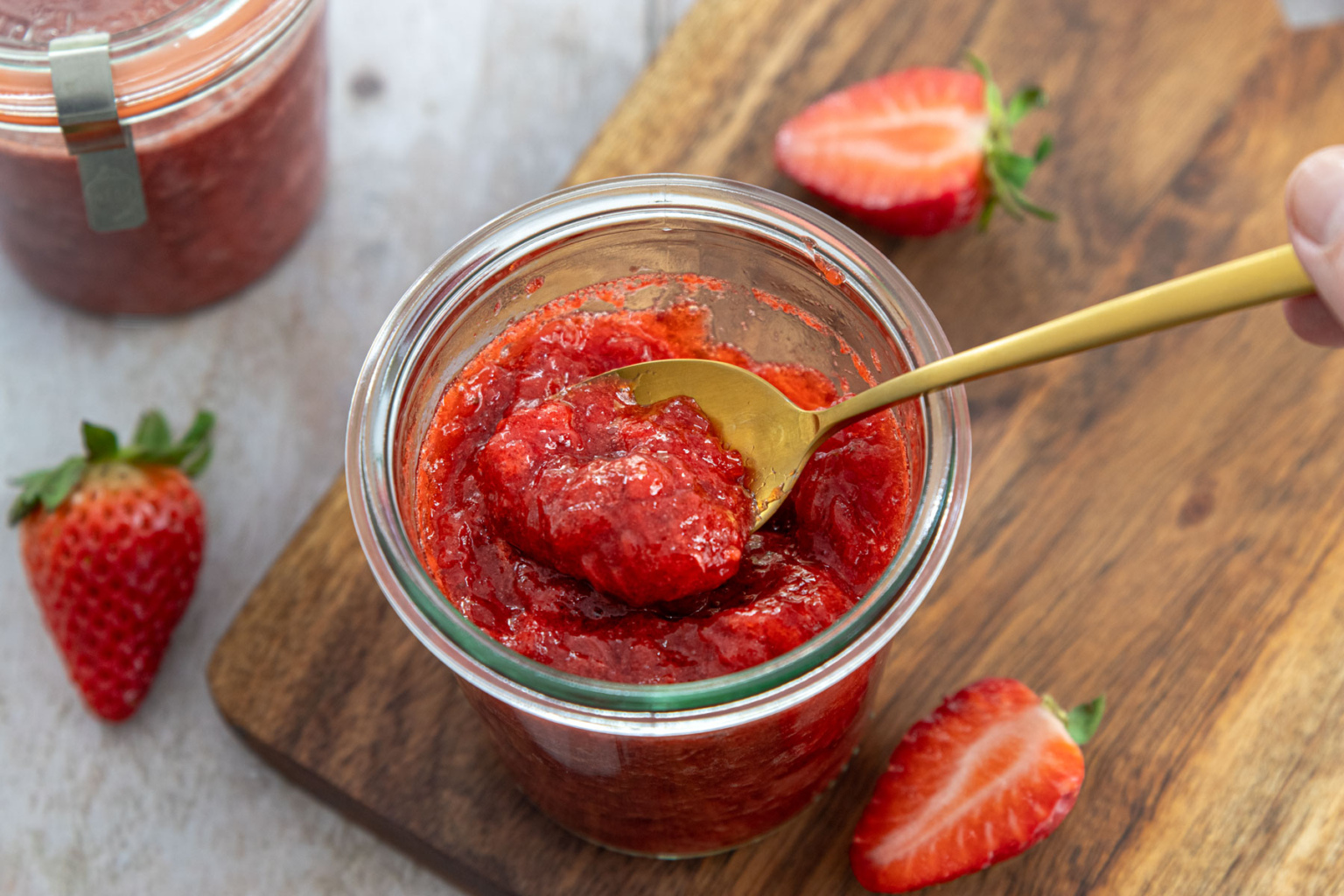 Erdbeermarmelade ohne Zucker kochen | Rezept Erdbeermarmelade ohne Zucker kochen | Rezept