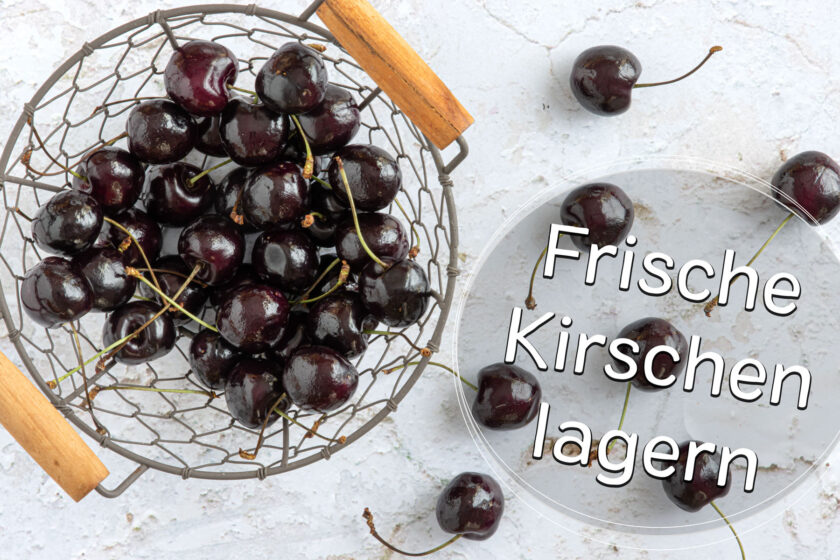Frische Kirschen lagern