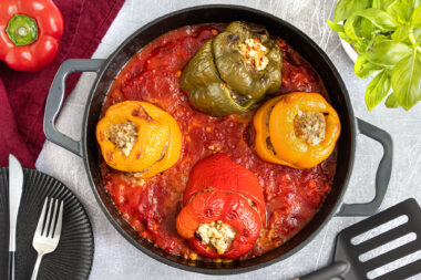 gefüllte Paprika im Ofen