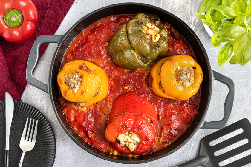 gefüllte Paprika im Ofen