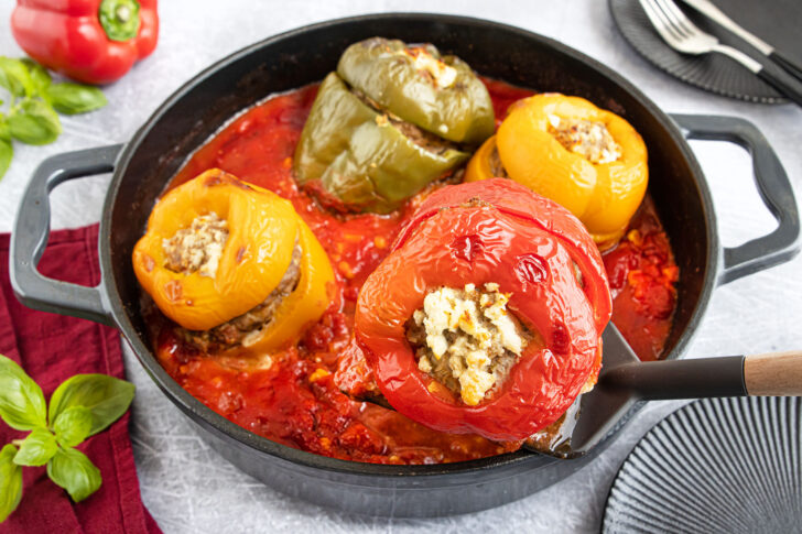 gefüllte Paprika im Ofen