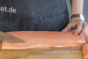 Lachs schneiden