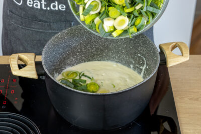 Porreeringe dazugeben