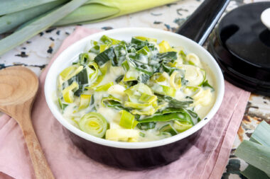 Porreegemüse mit Mehlschwitze nach Omas Rezept