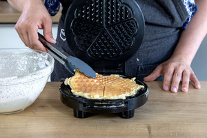 Waffeln backen