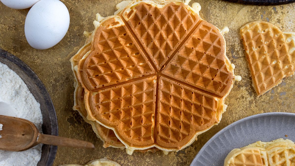 Waffeln ohne Butter