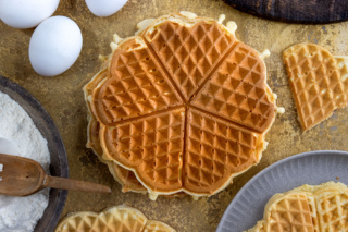 Waffelteig ohne Butter