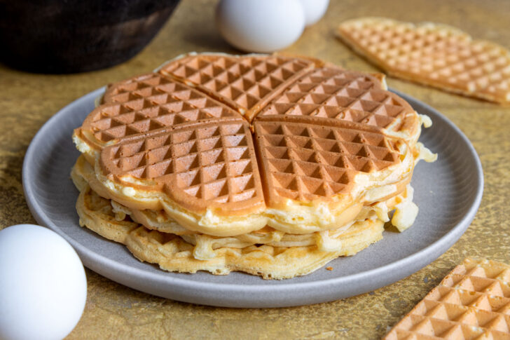 Waffelteig ohne Butter