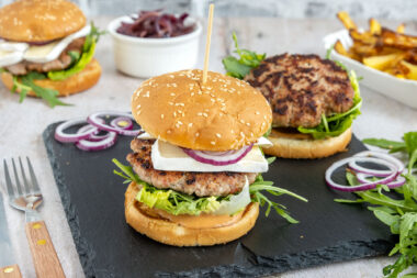 Wildschwein-Burger