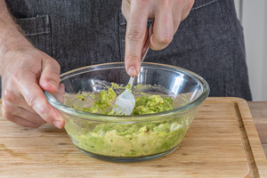 Avocado stampfen