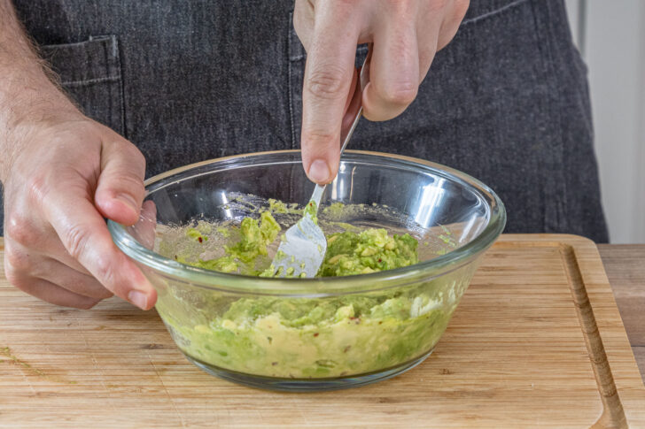 Avocado stampfen