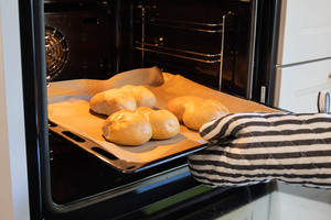 im Backofen aufbacken
