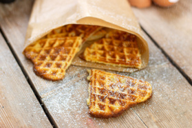 einfache Apfelwaffeln