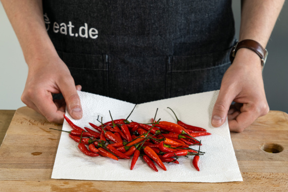 Chiliflocken selber machen I Rezept