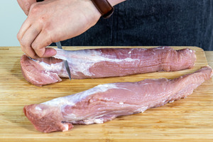 Schweinefilet parieren