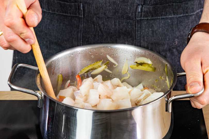 Fischfilet mit anbraten