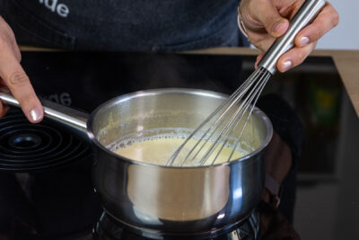Pudding aufkochen lassen