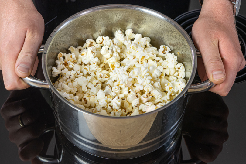 Popcorn Mais aufpuffen