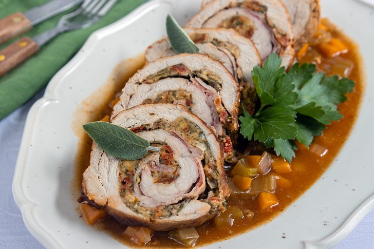 Kalbsrollbraten aus dem Bräter