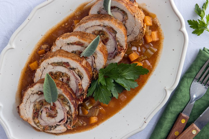 Kalbsrollbraten aus dem Bräter