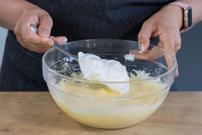 Eischnee unterrühren