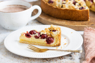 Kirschkuchen mit Pudding