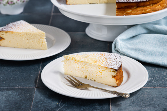 Klassischer Quarkkuchen ohne Boden