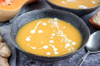 Kürbis-Ingwer-Kokos-Suppe