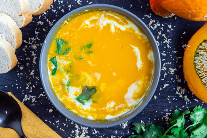 Kürbissuppe mit Kokosmilch