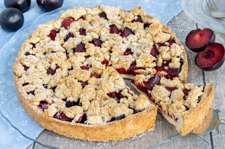 Pflaumenkuchen mit Mürbeteig