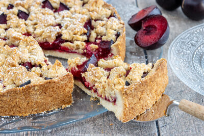 Pflaumenkuchen mit Mürbeteig