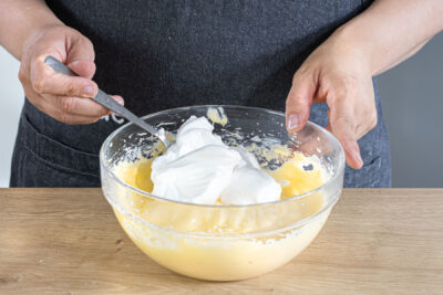 Eischnee unterheben