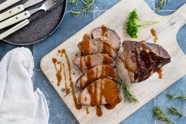 Rinderschmorbraten aus dem Backofen