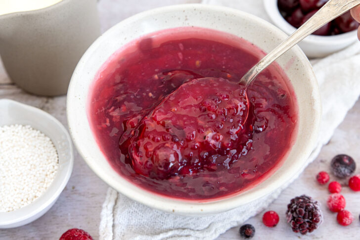 rote Grütze mit Sago