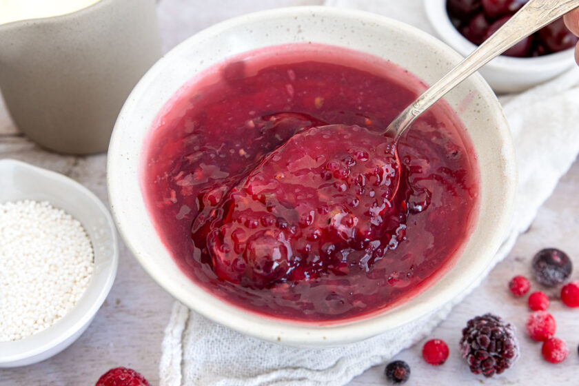 rote Grütze mit Sago
