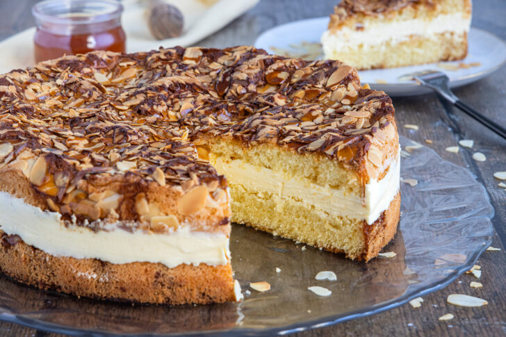 schneller Bienenstich mit Pudding