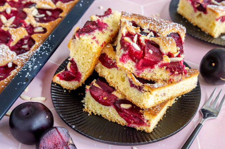 Schneller Pflaumenkuchen vom Blech