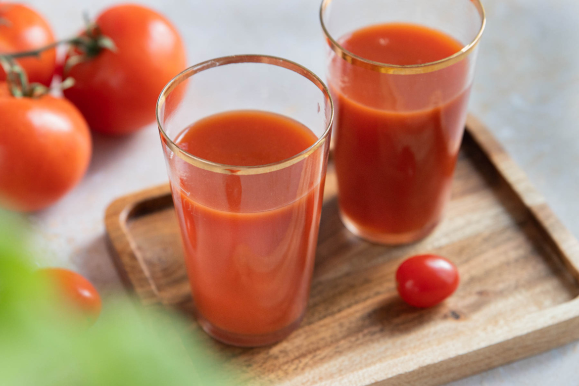 Positive Wirkung von Tomatensaft