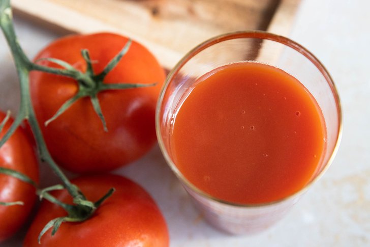 Positive Wirkung von Tomatensaft