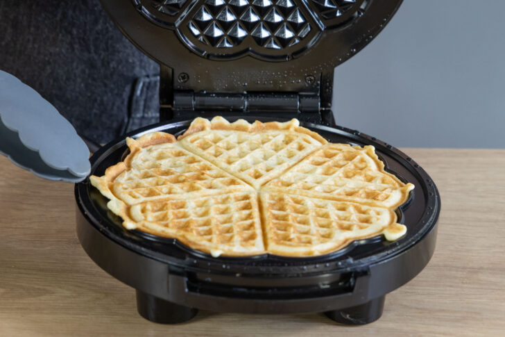 Waffeln im Waffeleisen